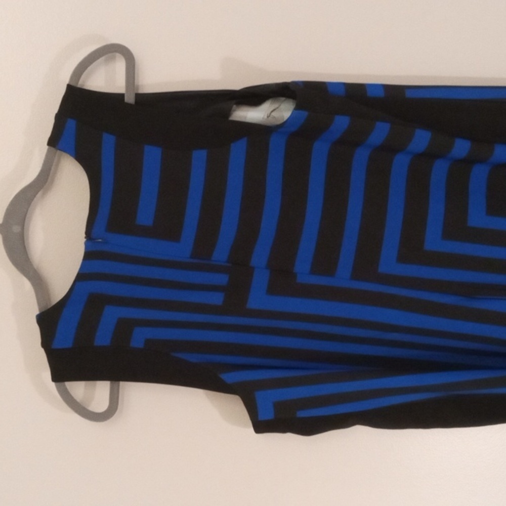 Moschino Blue and Black Patterned Mini Dress - Picture 4 of 4
